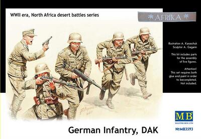 Немецкая пехота. DAK (1941-43). MB3593 Masterbox 1:35