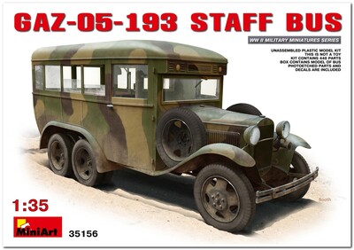 ГАЗ-05-193 штабной автобус - 35156 MiniArt 1:35