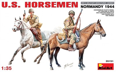 Американские кавалеристы (Нормандия 1944) - 35151 MiniArt 1:35