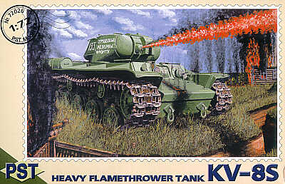 Огнемётный танк КВ-8С. PST 1:72