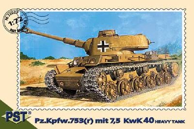 Немецкий тяжелый танк Pz.Kpfw.753( r )КwК 40. PST 1:72