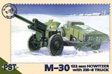 Пушка М-30 и грузовик ЗиС-6. PST 1:72