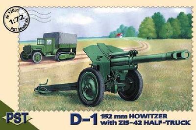 Гаубица Д-1 и грузовик ЗиС-42. PST 1:72