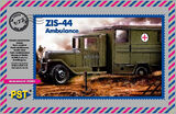 ЗиС-44 санитарная машина. 72074 PST 1:72