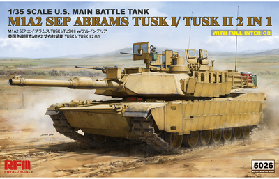 M1A2 SEP Abrams TUSK I/TUSK II (М1А2 Абрамс) 2-in-1 - RM-5026 RyeField Model 1:35