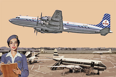 Douglas DC-7С KLM - 302 Roden 1:144