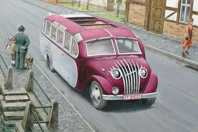 Opel Blitz Strassenzepp Essen Omnibus - 725 Roden 1:72