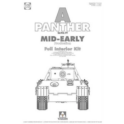 Panther Ausf.A mid-early w/full interior - 2098 Takom 1:35