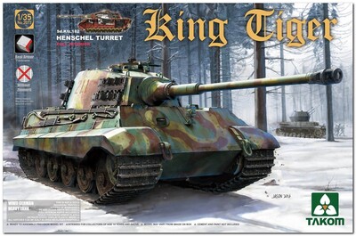 Sd.Kfz.182 King Tiger (Королевский Тигр) с башней Henschel тяжелый танк - 2073S Takom 1:35