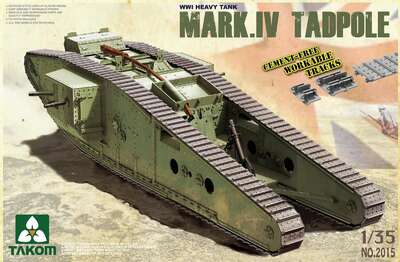 Mark IV Tadpole WWI тяжелый танк - 2015 Takom 1:35
