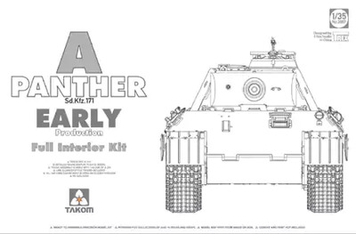 Panther Ausf.A early w/full interior - 2097 Takom 1:35