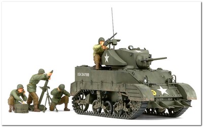 M5A1 легкий танк - 35313 Tamiya 1:35