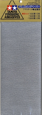 Шлифбумага набор (400x2; 600x1; 1000x2) 87010 Tamiya