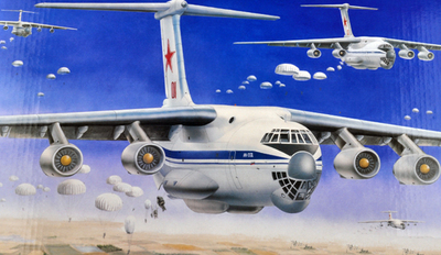 Ил-76 военно-транспортный самолет - 03901 Trumpeter 1:144