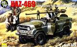 Автомобиль УАЗ-469 с пушкой 106 мм. Масштаб 1/35
