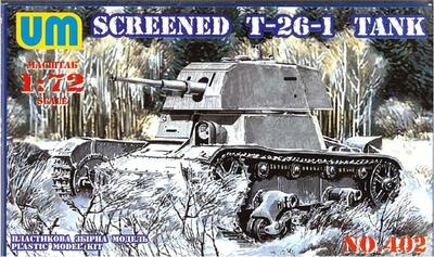 Т-26-1Э экранированный советский легкий танк - UMmt-402 UM Military Technics 1:72
