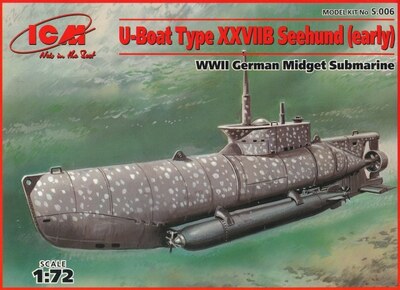 Zeehund сверхмалая подлодка Кригсмарине - S.006 ICM 1:72