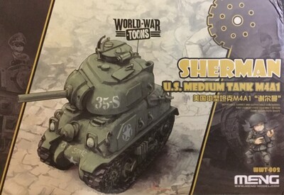 WW Toons Sherman US Medium Tank M4A1 - WWT-002 Meng Egg