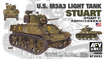 M3A3 Stuart (Стюарт) легкий танк - AF35053 AFV Club 1:35