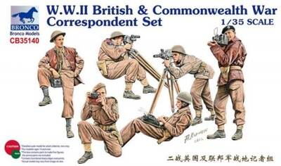 CB35140 British Commonwealth War Correspondents Bronco 1:35