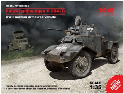 Panzerspahwagen P204 (f) бронеавтомобиль - 35374 ICM 1:35