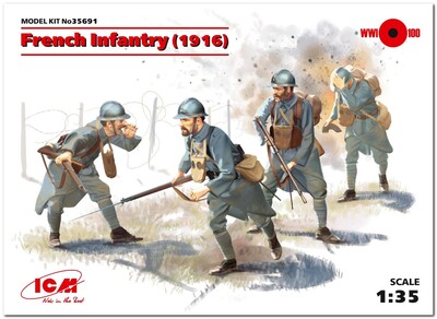 Пехота Франции 1916 г - 35691 ICM 1:35