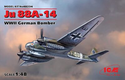 Ju 88A-14 бомбардировщик - 48234 ICM 1:48