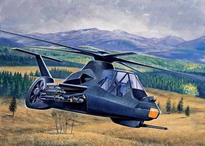 RAH-66 Comanche проект ударного вертолета. 0058 Italeri 1:72
