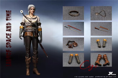 Witcher-3 Ciri (Ведьмак-3 Цири) подвижная фигура - K-001 JK Toys 1:6
