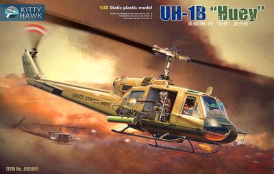 UH-1B Huey вертолет Ирокез - KH5001 Kitty Hawk 1:35
