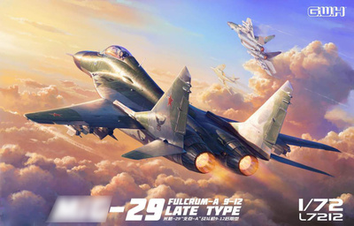 МиГ-29 (Fulcrum-A) 9-12 поздний истребитель - L7212 Great Wall Hobby 1:72