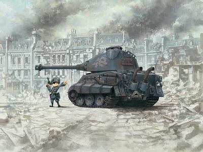 WW Toons King Tiger (Porsche Turret) German Heavy Tank - WWT-003 Meng Egg