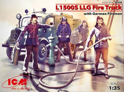 L1500S LLG с германскими пожарными - 35528 ICM 1:35