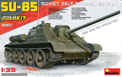 СУ-85 САУ середина 1943 с интерьером - 35187 MiniArt 1:35