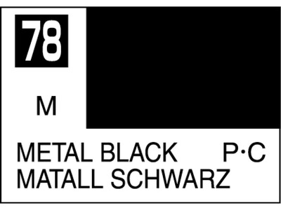 Mr.Color C078 Metal Black - Mr.Hobby 10 мл