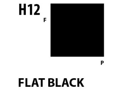 Aqueous Hobby Colour H012 Flat Black Mr.Hobby 10 мл
