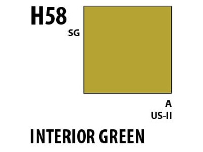 Aqueous Hobby Colour H058 Interior Green Mr.Hobby 10 мл