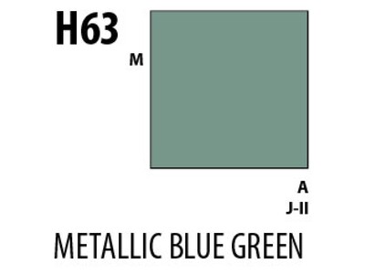 Aqueous Hobby Colour H063 Metallic Blue Green Mr.Hobby 10 мл