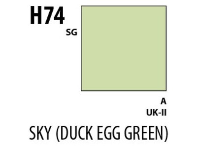 Aqueous Hobby Colour H074 Sky (Duck Egg Green) Mr.Hobby 10 мл