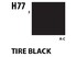 Aqueous Hobby Colour H077 Tire Black Mr.Hobby 10 мл