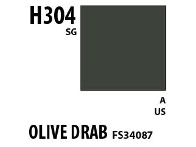 Aqueous Hobby Colour H304 Olive Drab FS34087 Mr.Hobby 10 мл