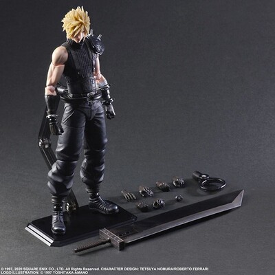 Play Arts Kai - Final Fantasy VII Remake - Cloud Strife v.2 подвижная фигура - Square Enix 1:6