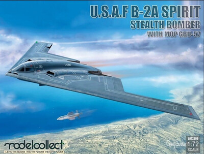 UA72206 B-2A Spirit w/MOP GBU-57 Modelcollect 1:72
