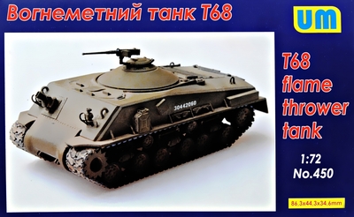 T68 огнеметный танк - UM-450 Unimodel 1:72
