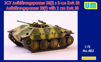 Aufklarungspanzer 38(t) разведывательный танк с 2 см KwK 38 - UM-483 Unimodel 1:72